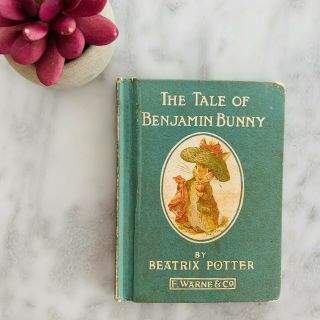 1904 The Tale Of Benjamin Bunny Beatrix Potter Antique Book 1st Edition