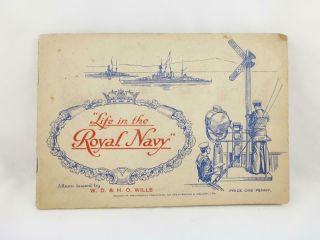 Vintage Life In The Royal Navy Full Set 50 Wills Cigarette Cards & Album C 1939