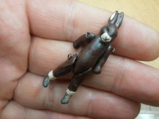 Rar Antique Dolls Germany Bisque Animal Bunny Hertwig & Co.  1880 - 1930 Miniatur