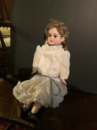 Antique Bisque Doll Head,  Authentic Seeley Body,  Clothes,  Shoes,  And Wig.