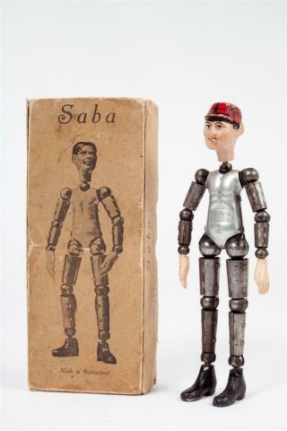 Vintage C1921 " A.  Bucherer & Cie  Saba " Articulated Figure Or Doll