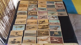 Vintage Aircraft Set Of 40 Postcards From Wright To Convair