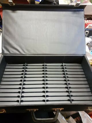 Vintage Audio Cassette Tape Storage Case Holds 52 Tapes With Carrying Handle