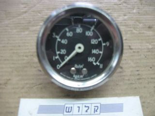 Vintage Smiths Classic Mechanical Oil Pressure Gauge 0 - 160 Range.  2 " Diameter