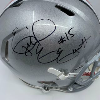 Ezekiel Elliott Signed Ohio State Buckeyes Full Size Authentic Speed Helmet 2