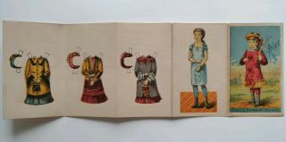 Antique Peter G.  Thomson Paper Doll Uncut Lithograph Trade Card Ephemera 1880s