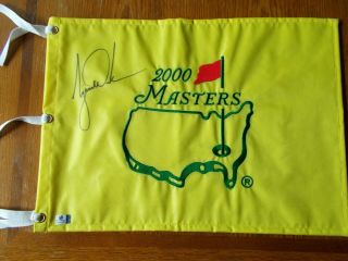 Tiger Woods - Signed 2000 Masters Flag/ With Letter Of Authenticity