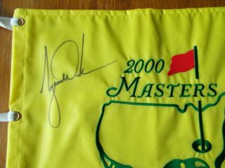 TIGER WOODS - SIGNED 2000 MASTERS FLAG/ WITH LETTER OF AUTHENTICITY 2