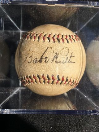 Babe Ruth Signed Baseball ⚾️ Mlb Official League Nyy Yankees