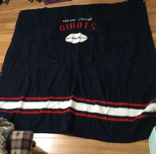 York Giants Biederlack Plush Blanket With Snaps