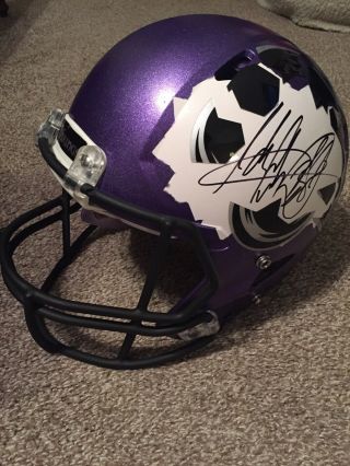 Adrian Peterson Auto Autographed Signed Full Size Custom Vikings Speed Helmet
