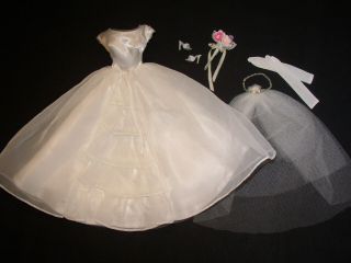 Vintage 1963 Barbie Doll Bride’s Dream Outfit – Near Complete