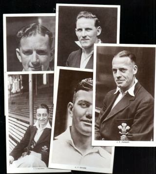 Five Vintage Real Photo Postcards : Cricketers : F C Dick : Oval Bookstall