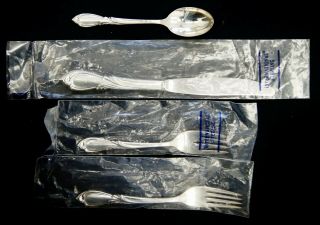 International Silver Rhapsody Spoon,  Fork,  & Dinner Knife Set Sterling/stainless