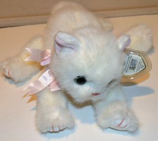 Vintage 1996 Ty Beanie Buddy Crystal The Cat With Tag Protector