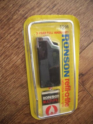 Vintage 1979 Ronson Refil - A - Lite Cigarette Lighter: Still Sealed: Rare : Smoking