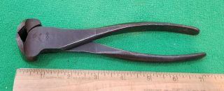 Vintage 7” Utica Tools End Cutting Nippers,  Model 260