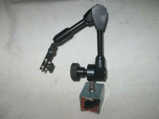 Vintage Mitutoyo 7019 Magnetic Base Dial Indicator Holder - Made In Brazil