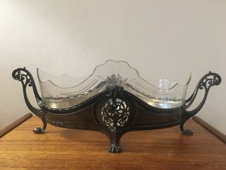 Wmf Art Nouveau Silver Plated Bowl Dish With Glass Lining Early 1900s