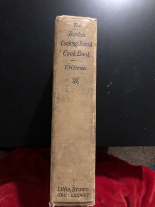 1923 The Boston Cooking School Cook Book Fannie Merritt Farmer 2
