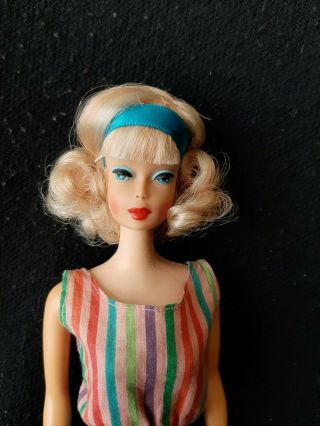 Barbie Vintage American Girl Side Part - Ooak - 2 Tones Blonde - No Tnt