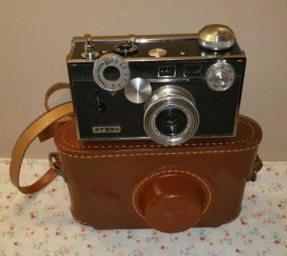 Argus C - 3 Vintage 3.  5 Rangefinder Camera W/50mm Coated Cintar Lens Made In Usa