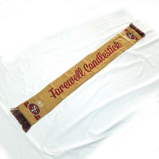San Francisco 49ers (niners) Farewell To Candlestick Park Scarf