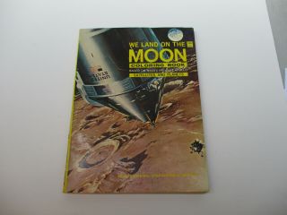 Apollo Nasa Coloring Book Vintage Apollo 11 Moon Landing Space Exploration 1969