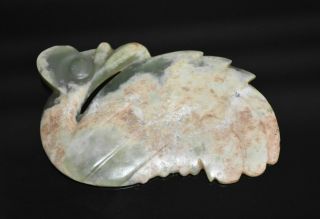 Rare Chinese " Hong Shan " Culture Old Jade Carved God Bird Figure L 12.  5 Cm