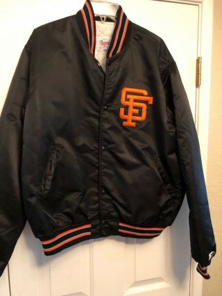 Vintage San Francisco Giants Satin Starter Jacket Size Xl