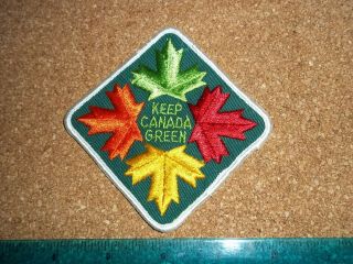 Vintage Keep Canada Green Patch Conservation Forestry Hiking Parks Hunting Fish
