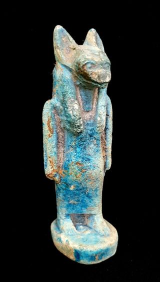 Rare Anubis Egyptian God Dead Statue Ancient Ornament Figurine Bead Mummy Art