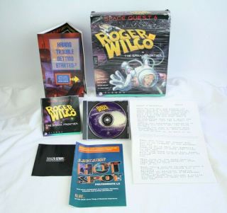 Vtg 1995 Space Quest 6 Roger Wilco Spinal Frontier Pc Game Complete Retail Box
