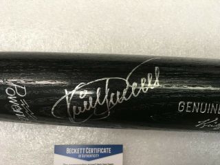 Kirby Puckett Signed Louisville Slugger Baseball Bat W/ Beckett Twins