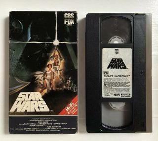 Star Wars 1984 Vhs Red Label A Hope Episode Iv Cbs Fox Video Vintage Hi Fi