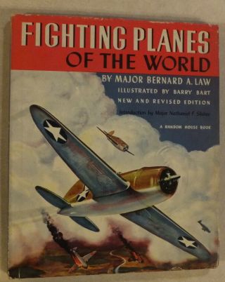 Fighting Planes Of The World By Major Bernard Law 1942 Wwii Aviation P - 40 P - 38