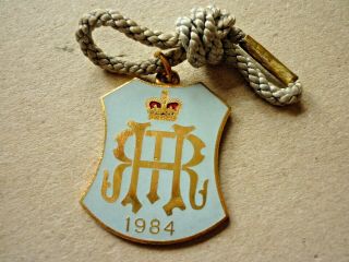Vintage Enamel Badge Henley Regatta Rowing Club Badge 1984