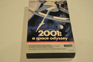 Vintage VHS MOVIE 2001: A SPACE Odyssey 1968 Kubrick MGM/UA Magnavox VTG Big Box 2