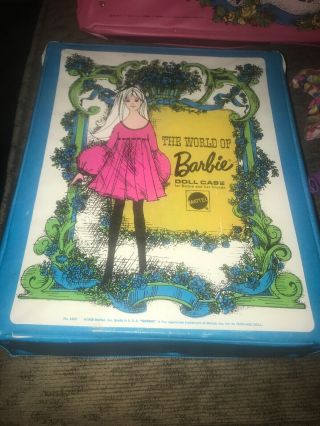 Barbie and Steffi Sleep n Keep Case 1969 And Word Of Barbie Doll Case 1968 3