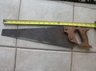 Vintage 18 Inch Hand Saw in Good Shape 2