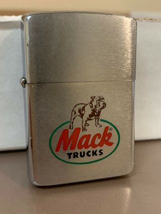1985 Mack Truck Trucks Knoxville Mack Zippo Bulldog Logo 2 Sided Tennessee