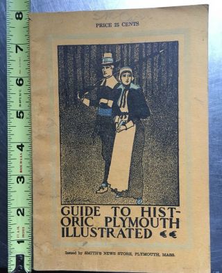1928 Guide To Historic Plymouth Illustrated 74 Pp Smith’s News Store,  Plymouth