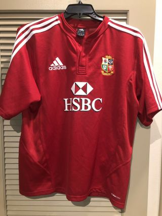 Adidas British Lions 2009 South Africa Tour Rugby Shirt Hsbc Size Large
