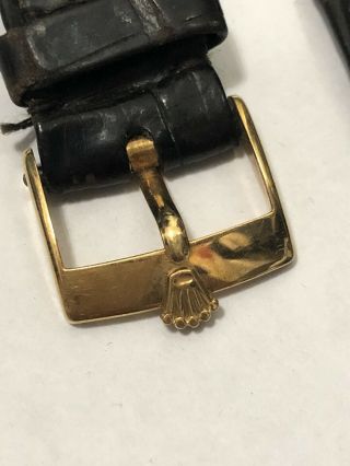 Rare Vintage Rolex Buckle Yellow Solid Gold 18k/750