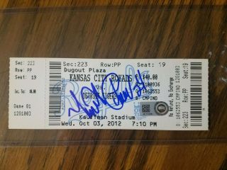 Authenticated Miguel Cabrera Signed Triple Crown Game Ticket