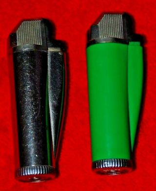 2 Vintage Lighter Imco Butane Made In Austria