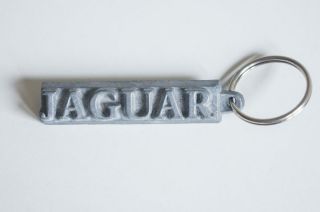 Vintage Jaguar Classic Car Cast Metal Keyring / Keyfob
