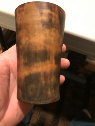 Revolutionary War 18th Century 4 1/2 Inch Large Color Horn Drinking Cup