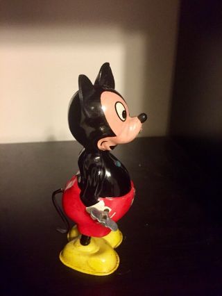 Rare 1950 Mickey Mouse Tin Linemar Antique Windup Early 2