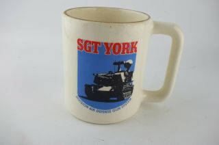 Vtg Sgt York Divad Ford Aerospace Coffee Mug Huntsville Alabama Al
